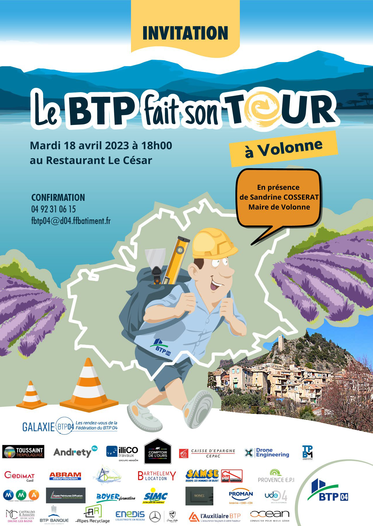 Le BTP  fait son tour à Volonne