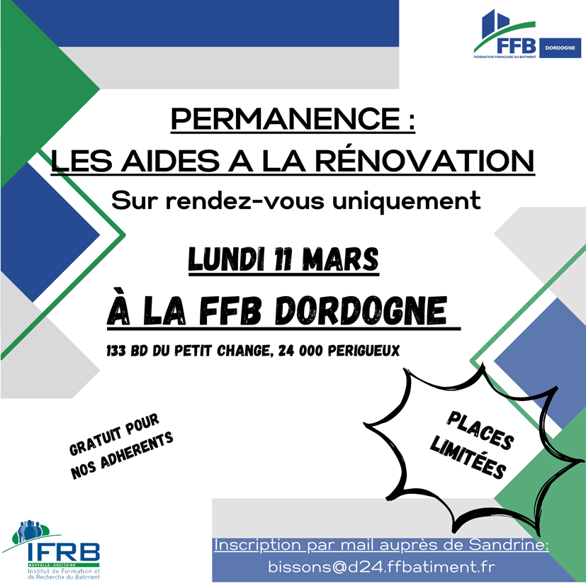 Visuel Formation aide à la rénovation