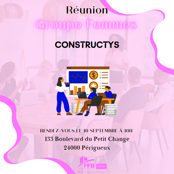 Visuel réunion groupe femmes dirigeantes du 10 septembre 2024