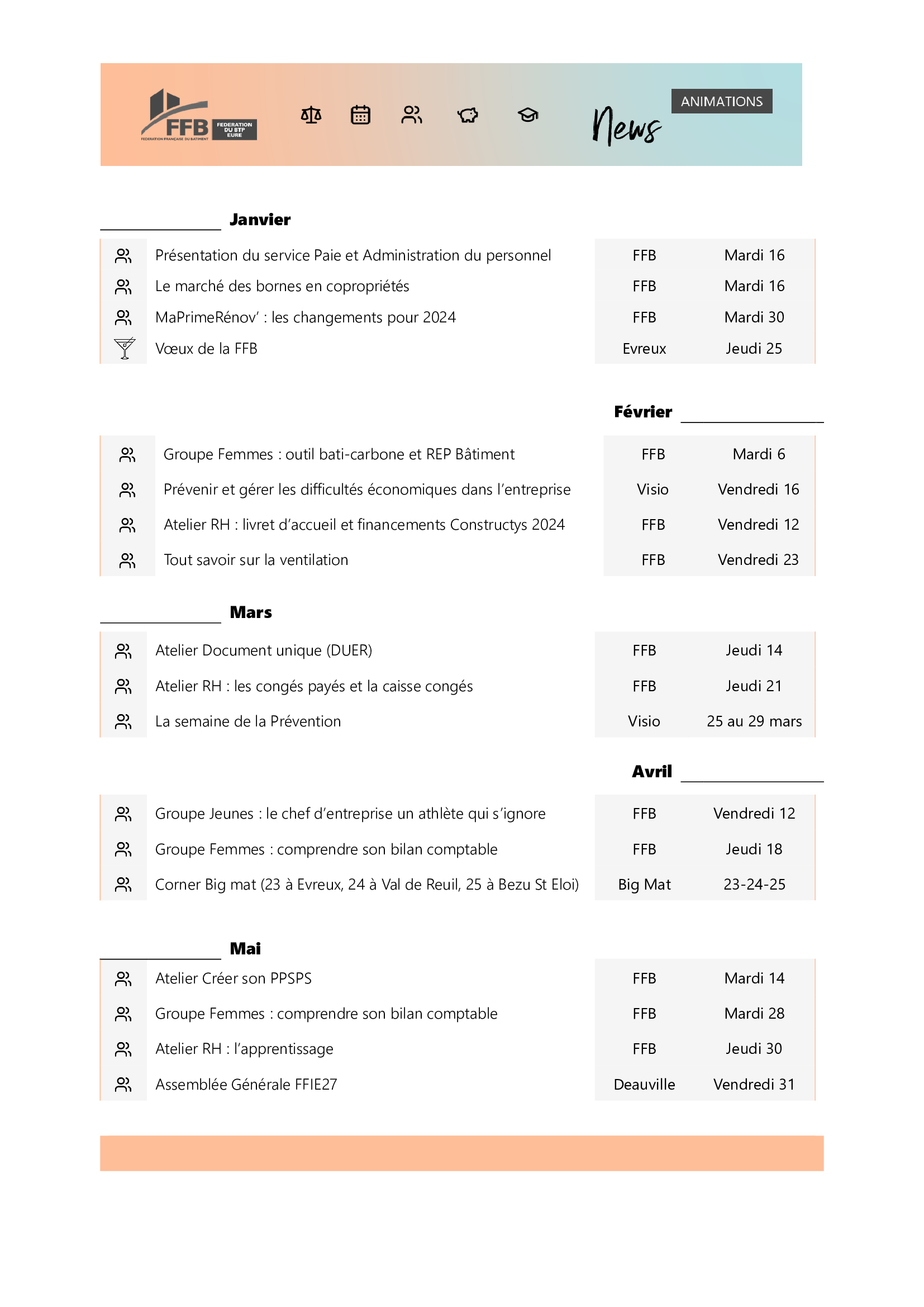 planning animations adhérents 10 04 2024