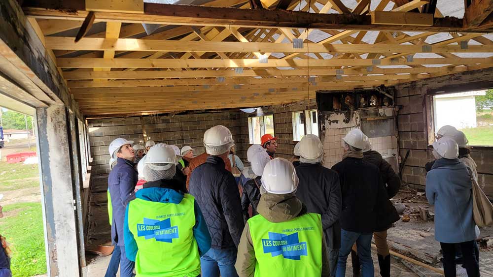Visite d'un chantier pour les coulisses du bâtiment 2022