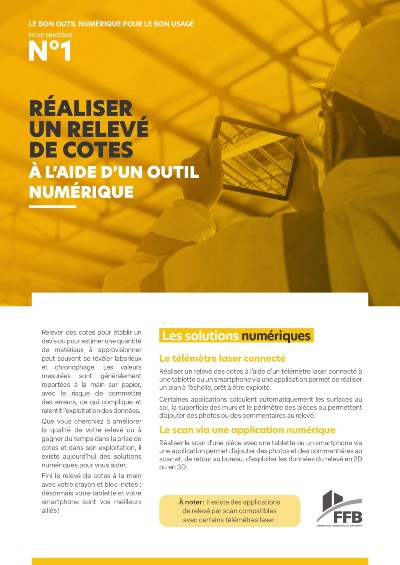 Quel outil utiliser pour faire un relevé de cotes ?