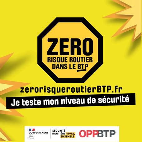 Affiche zéro risque routier BTP