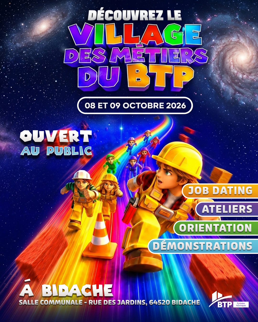 Affiche Village des Métiers du BTP 2026