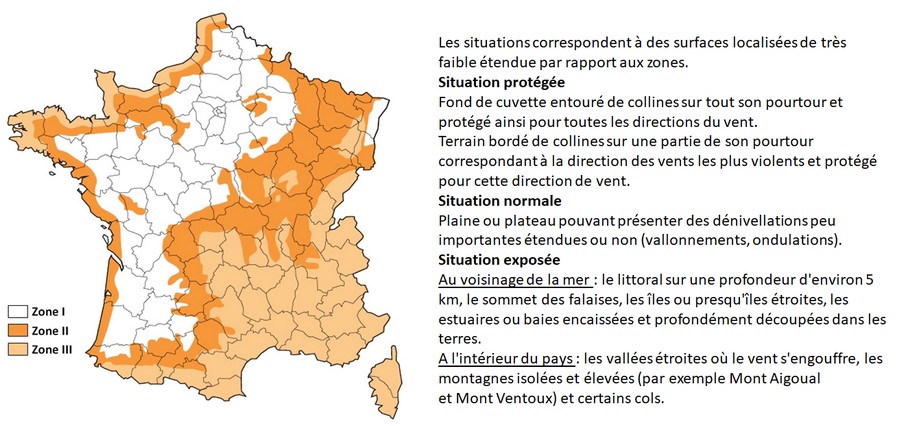 Carte zones climatiques