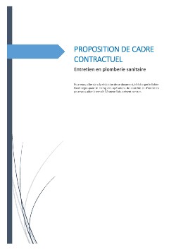 Contrat entretien plomberie sanitaire