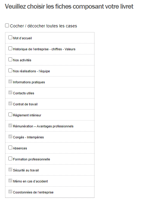 livret d'accueil exemple