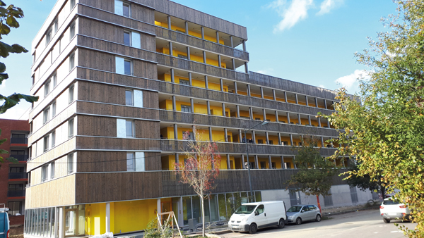 Association beton bois constrution